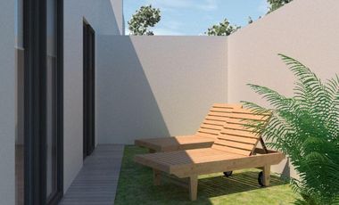 Departamento con cochera y patio