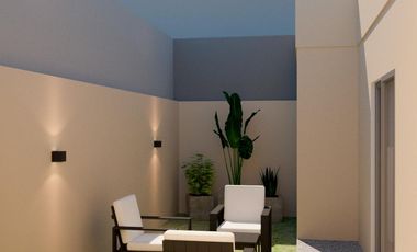 Departamento con cochera y patio