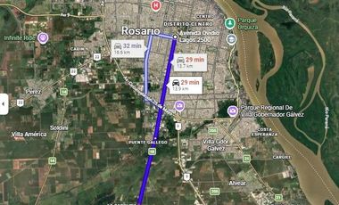 Terreno en La Carolina, 10m x 30m, A 3 cuadras de Ruta 18. USD20.000.-