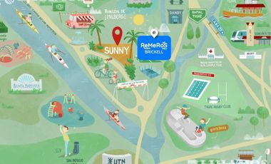 Departamento monoambiente en venta en BRICKELL REMEROS