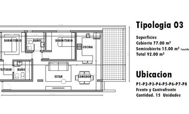 Departamento en venta en emprendimiento