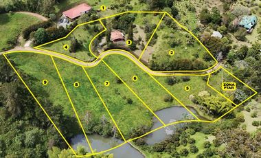 Lotes campestres en El Retiro desde 1.143 m²