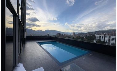 Apartamento lujoso en el Poblado para la renta amoblada, piso 5