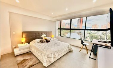 Apartamento lujoso en el Poblado para la renta amoblada, piso 5