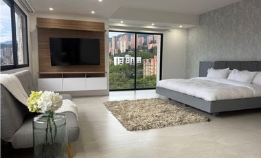 Apartamento lujoso en el Poblado para la renta amoblada, piso 5