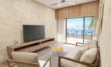 DEPARTAMENTO EN VENTA EN MAHAHUAL DE 1 RECAMARA CON VISTA AL MAR CARIBE