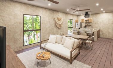 DEPARTAMENTO EN VENTA EN MAHAHUAL DE 1 RECAMARA CON VISTA AL MAR CARIBE