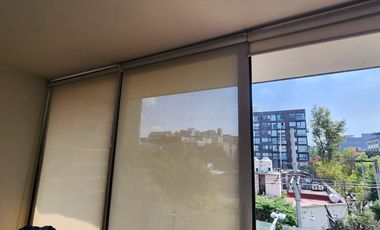 RENTA DEPA EN NAPOLES. BALCON, 3 RECAMARAS, 2 BAÑOS, 1 EST.