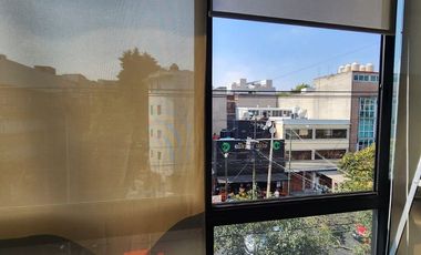 RENTA DEPA EN NAPOLES. BALCON, 3 RECAMARAS, 2 BAÑOS, 1 EST.