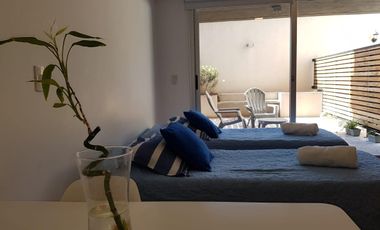 Departamento monoambiente con patio propio en alquiler temporal - Palermo Hollywood