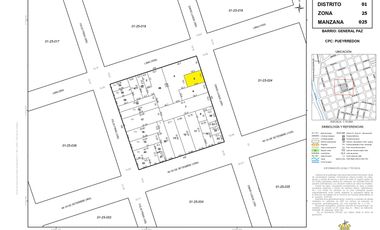 David Luque Esq. Lima  - Terreno demolido con factibilidad de 1855  m2 – General Paz