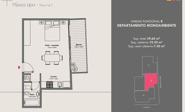 Departamento wilde dos ambientes en venta nuevo proyecto en pozo