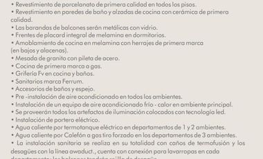 Departamento wilde dos ambientes en venta nuevo proyecto en pozo