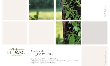 Venta Lotes de 600 mts El Paso Barrio Privado