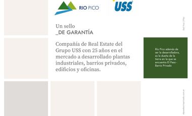 Venta Lotes de 600 mts El Paso Barrio Privado