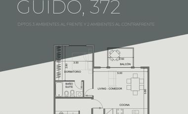 Departamento 2 ambientes a estrenar en  Quilmes
