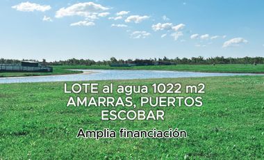 Venta LOTE con financiación en Barrio Amarras, Puertos del Lago, Escobar