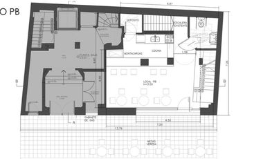 Local en Alquiler sobre Av. Santa Fe Retiro (apto gastronomico)