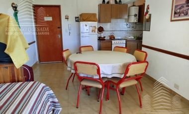 Departamento 2 ambientes con cochera cubierta y vista al mar!!!