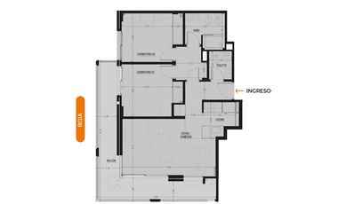 DEPARTAMENTO DE DOS DORMITORIOS CENTRO SOLARIUM Y PISCINA ROSARIO