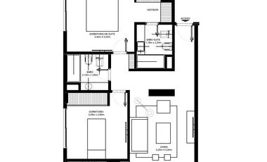 Departamento 3 ambientes en alquiler en Ituzaingo Norte