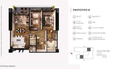 Departamento en Venta en Boulevard Anillo Periférico, Fuentes del Pedregal RU 24-4473.