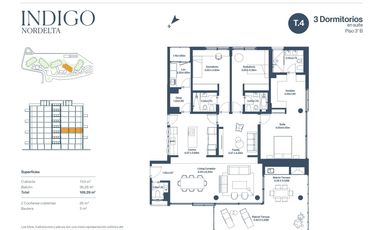 NORDELTA | Islas del Canal -Indigo Nordelta - Departamento de 4 ambientes al Río en venta al Río