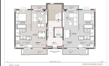 VENTA EN POZO - EDIFICIO MUÑOZ CHICO - AMPLIOS Y MODERNOS DOS AMBIENTES