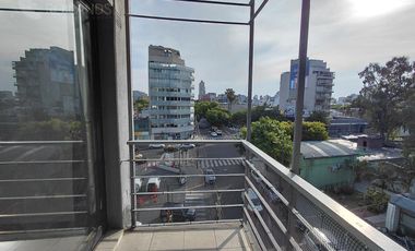 Alquiler departamento monoambiente moderno, vista abierta, todo sol!