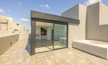 Piso de 4 ambientes con quincho, terraza y jacuzzi privados a estrenar, amenities cochera