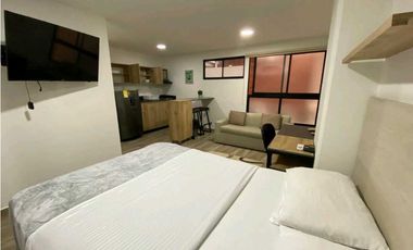 Apartaestudio Amoblado Servicios Incluidos en Conquistadores, Medellín