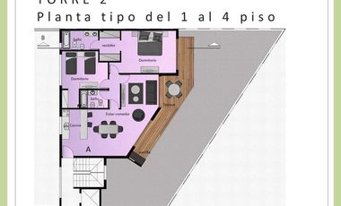 En venta, excelente piso de 2 dormitorios con balcon terraza y parrilla, cochera