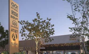 Local en renta planta baja Plaza Core Vía Paseo Norte,Tixcuytun