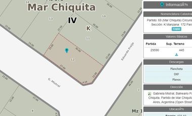 Terreno en Mar Chiquita