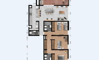 Departamento en Venta, Granadero Baigorria. Botania.