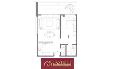 Departamento 2 Ambientes en Venta en Bosque Pilar