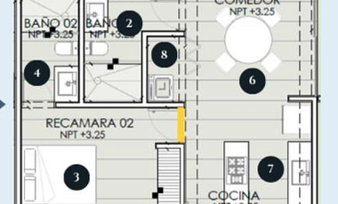 Departamento en renta  Nuevo amueblado Aires Temozón