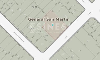 Terreno en  San Martin Centro - 1650m2 potenciales