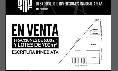 Lotes comerciales frente a ruta, a 1000 metros del río