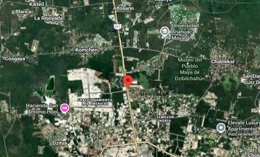 Terreno en renta con oficina sobre Carretera Mérida-Progreso