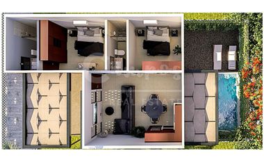 Villa de 2 recamaras en privada residencial en Conkal Yucatan  Entrega diciembre 2027