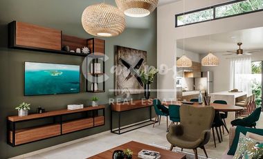 Casa de 1 piso, 3 recamaras en privada en Chelem Yucatan  Preventa diciembre 2027