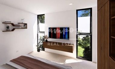 Casa de 1 piso, 1 recamara en privada en Conkal Yucatan  Preventa diciembre 2027