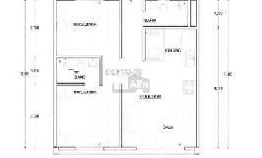 Departamento en renta en zona Sur, Capittala