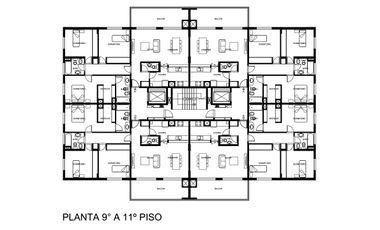 General San Martin  Departamento - 3 AMBIENTES  Con Balcon y Cochera PISO 3  G -