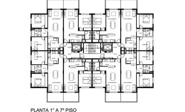 General San Martin  Departamento - 3 AMBIENTES  Con Balcon y Cochera PISO 3  G -