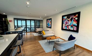 Departamento amueblado en Renta a estrenar en  Torre Dana, Arboleda.