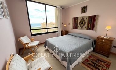 Departamento con gran vista al mar