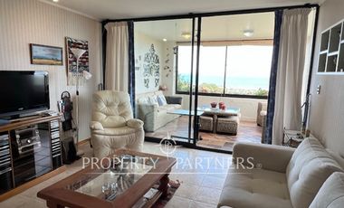 Departamento con gran vista al mar