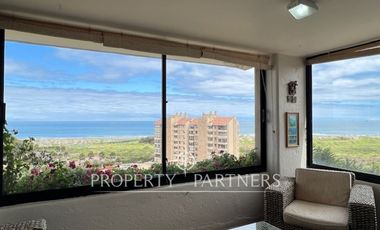 Departamento con gran vista al mar